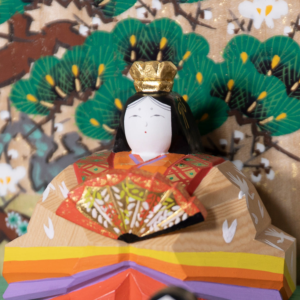 段飾雛 （特大） 神泉作 – 奈良一刀彫 誠美堂
