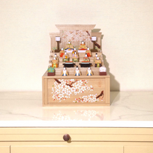 画像をギャラリービューアに読み込む, 段飾雛 桜(小) 神泉作