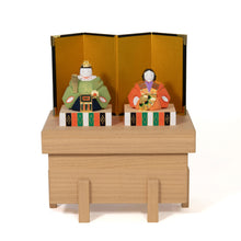 画像をギャラリービューアに読み込む, 内裏雛(屏風付) 鐵山作