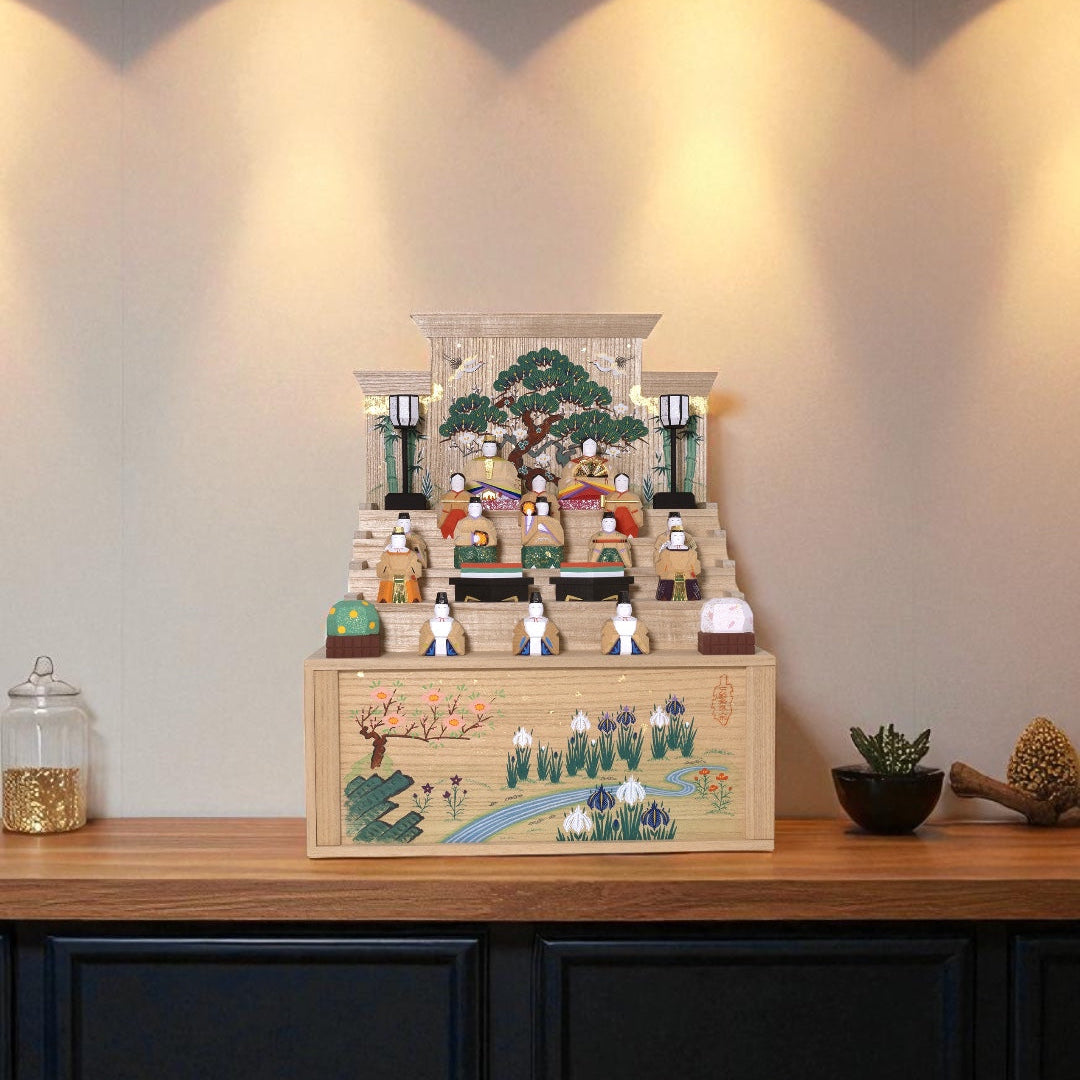 段飾雛（大） 神泉作 – 奈良一刀彫 誠美堂