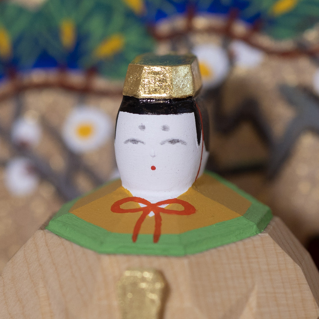 段飾雛 鹿（小） 神泉作 – 奈良一刀彫 誠美堂