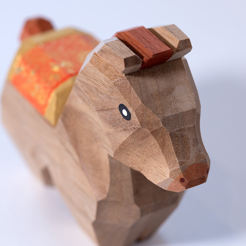 干支 午（大） 祐誠作 – 奈良一刀彫 誠美堂