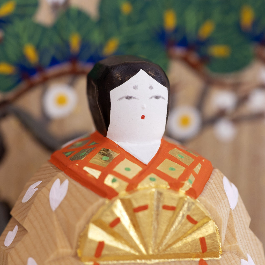 段飾雛 鹿（小） 神泉作 – 奈良一刀彫 誠美堂