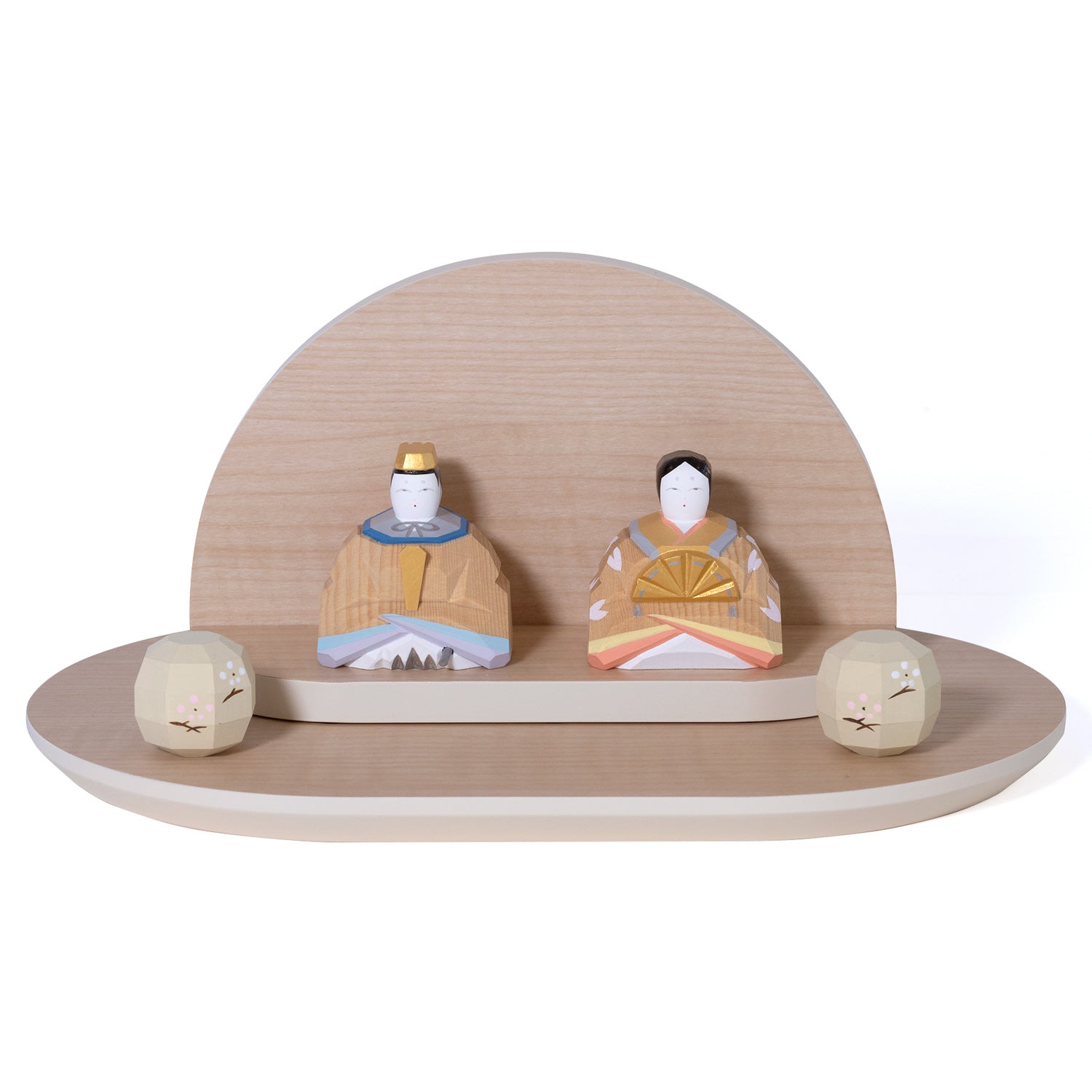 奈良一刀彫　立雛　川口神泉作　南部神泉　お内裏様 お雛様 立雛（3号） 神泉作 – 奈良一刀彫 誠美堂