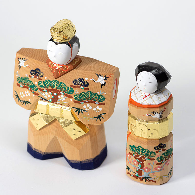 立雛1.5号　奈良一刀彫　最終作品 立雛（5.5号） 鐵山作 – 奈良一刀彫 誠美堂