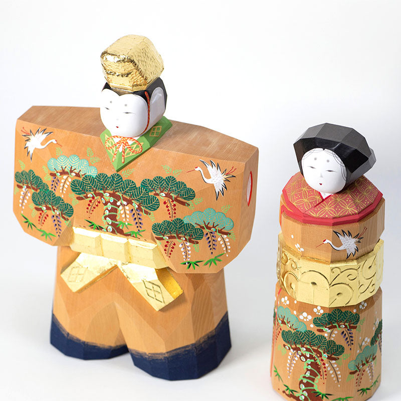 立雛（8.5号） 鐵山作 – 奈良一刀彫 誠美堂
